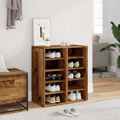 Shoe Cabinets 2 pcs Old Wood 32x35x70 cm Engineered Wood