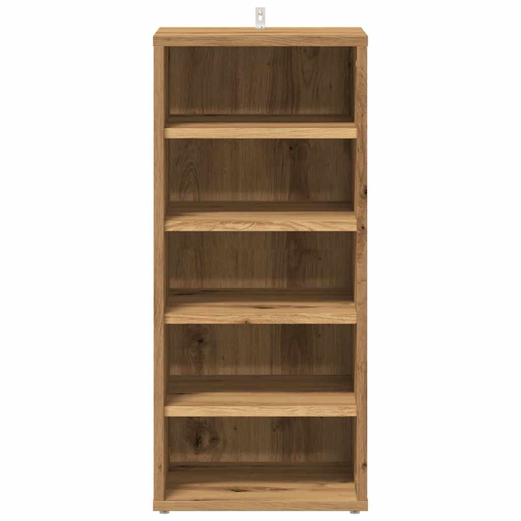 Shoe Cabinet Artisan Oak 32x35x70 cm Engineered Wood