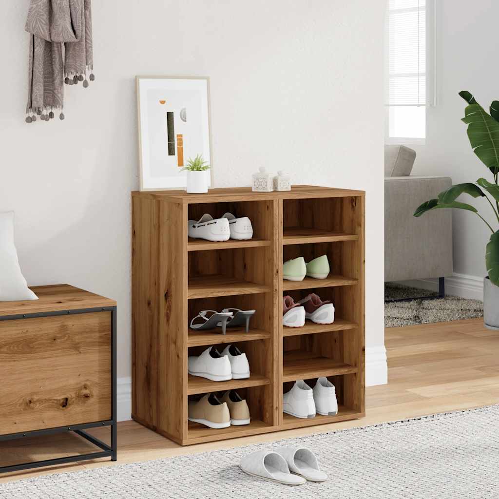 Shoe Cabinets 2 pcs Artisan Oak 32x35x70 cm Engineered Wood
