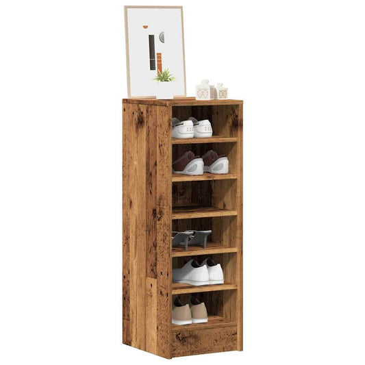 Shoe Cabinet Old Wood 32x35x92 cm Engineered Wood