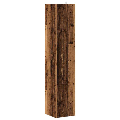 Corner Cabinet Old Wood 33x33x165 cm Engineered Wood