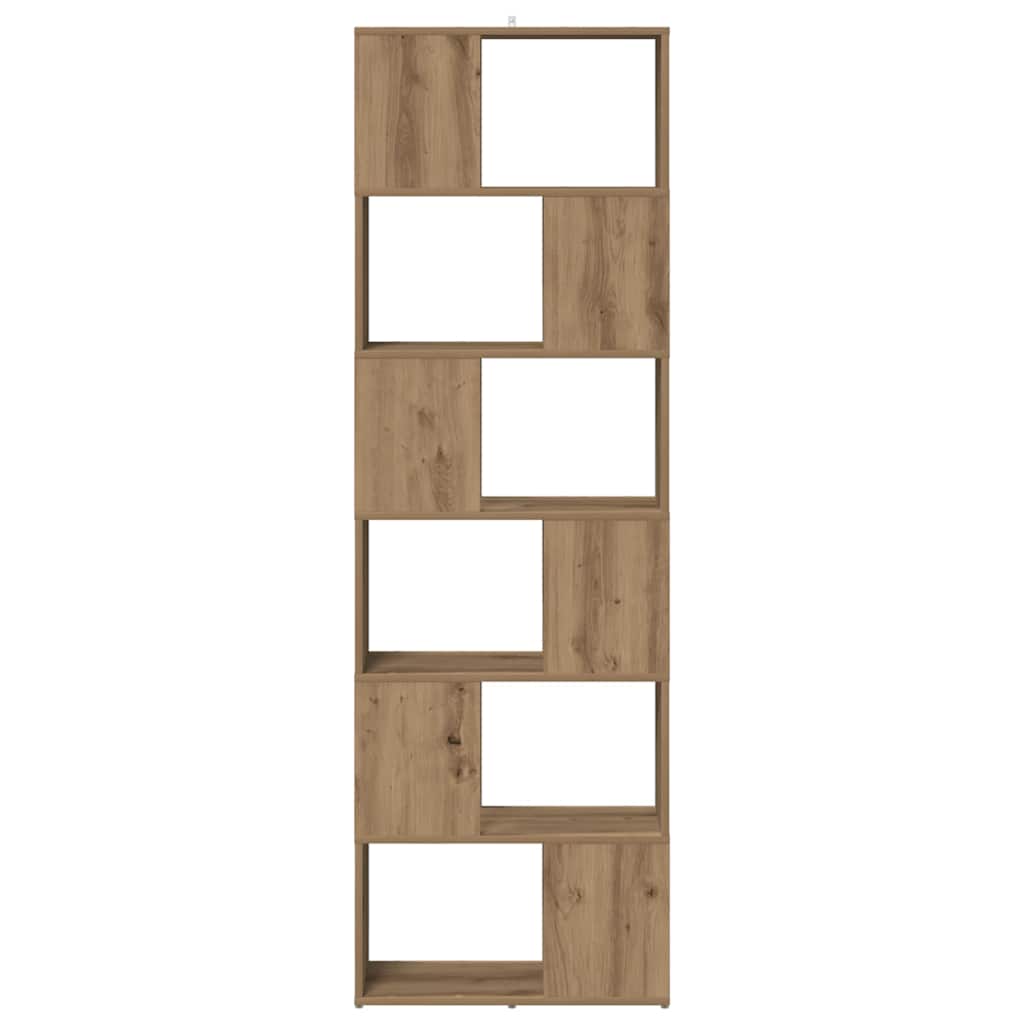 Book Cabinet/Room Divider Artisian Oak 60x24x186 cm