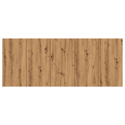 Bed Headboard Artisan Oak 200x1.5x80 cm Engineered Wood