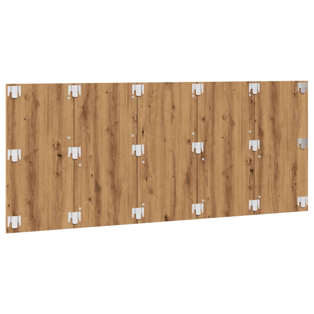 Bed Headboard Artisan Oak 200x1.5x80 cm Engineered Wood