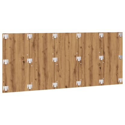 Bed Headboard Artisan Oak 200x1.5x80 cm Engineered Wood