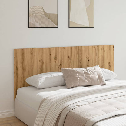 Bed Headboard Artisan Oak 200x1.5x80 cm Engineered Wood