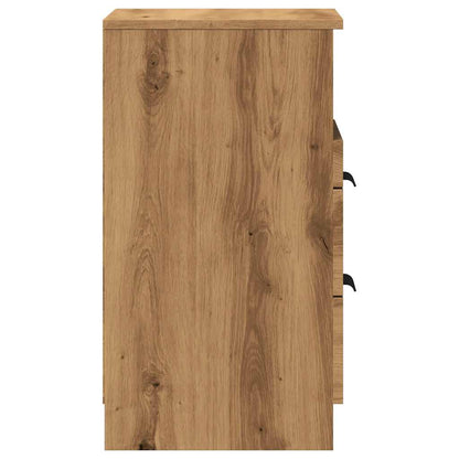 Bedside Cabinet Artisan Oak 40x36x65 cm Engineered Wood
