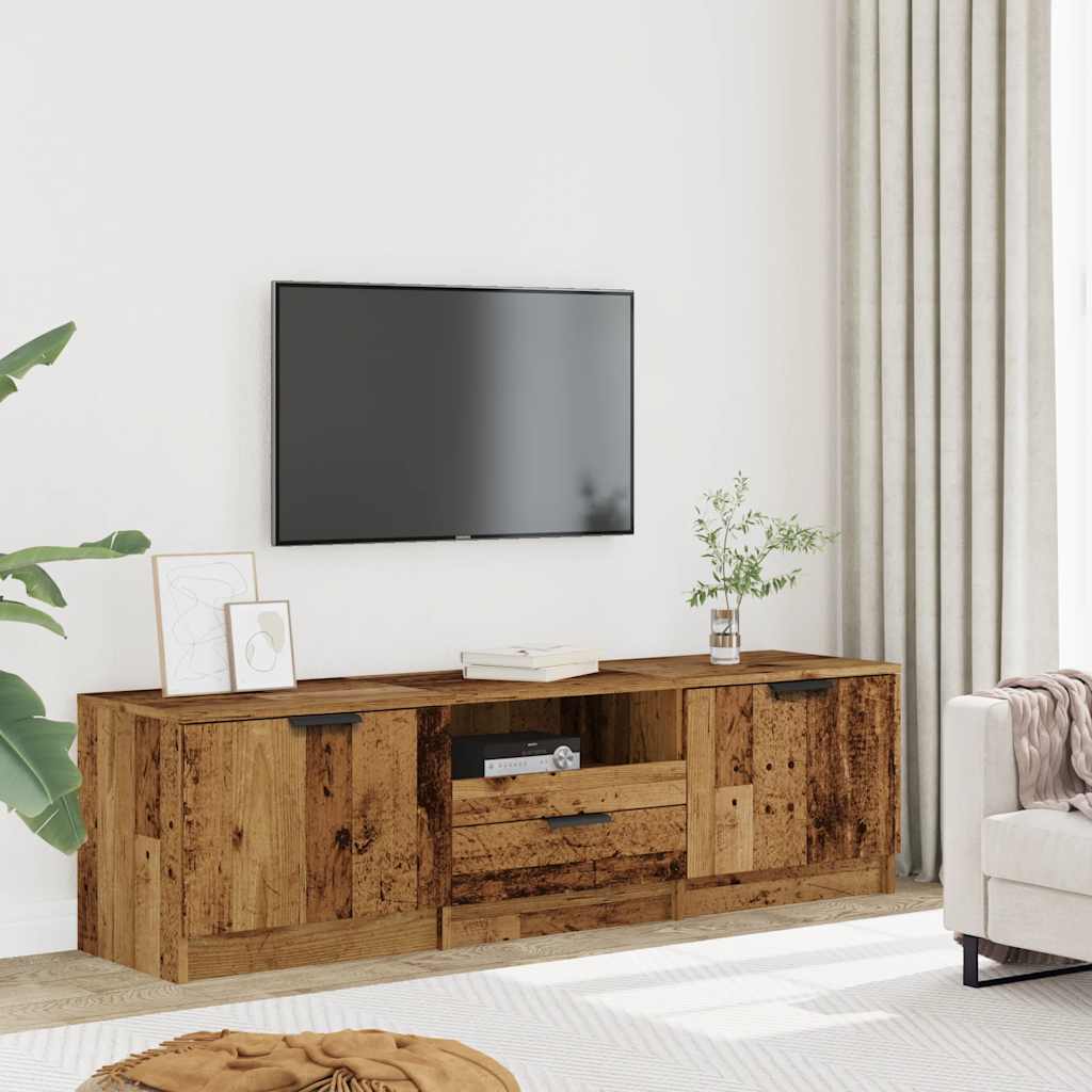TV Cabinet Old Wood 140x35x40 cm Engineered Wood
