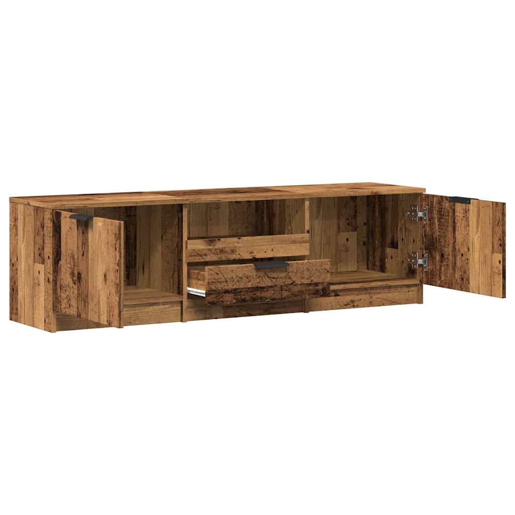 TV Cabinet Old Wood 140x35x40 cm Engineered Wood