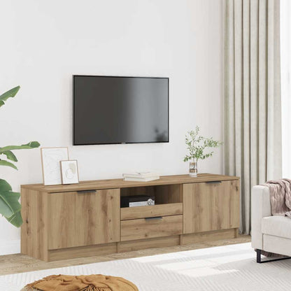TV Cabinet Artisan Oak 140x35x40 cm Engineered Wood