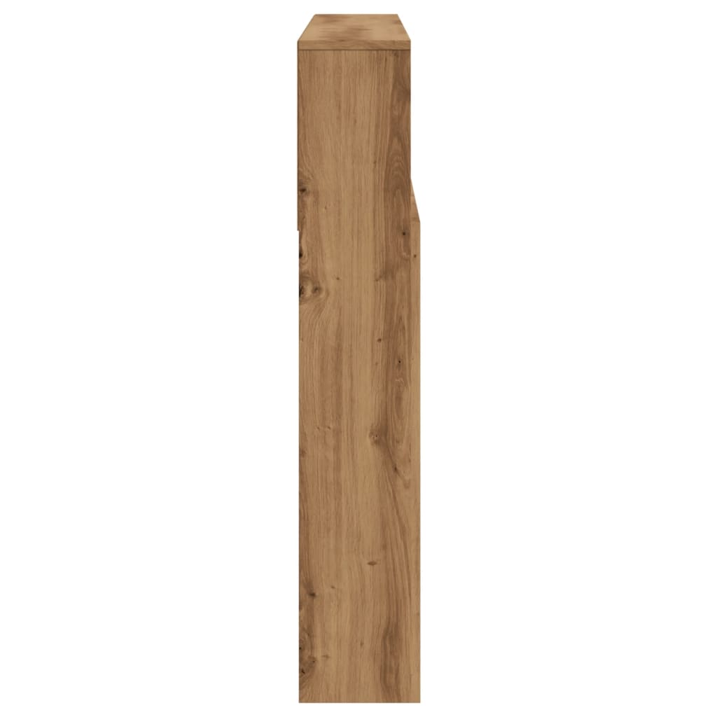 Headboard Cabinet Artisian Oak 120x19x103.5 cm Engineered Wood