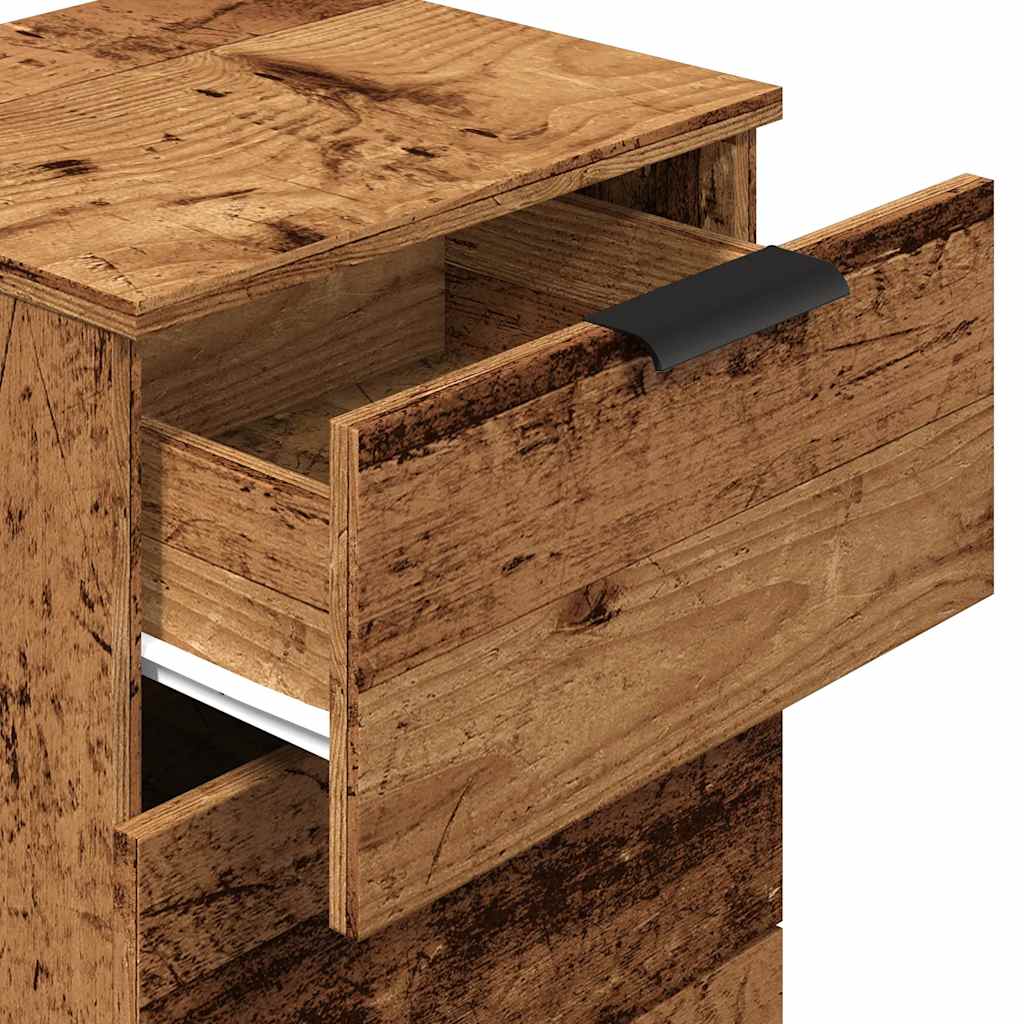 Bedside Cabinet Old Wood 40x36x65 cm Engineered Wood
