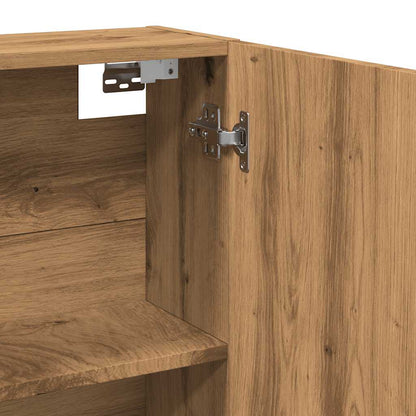 Bathroom Mirror Cabinet Artisan Oak 64x20x66.5 cm Engineered Wood
