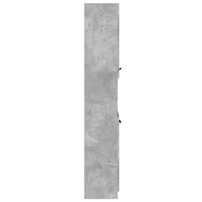 Bathroom Cabinet Concrete Grey 32x34x188.5 cm Engineered Wood