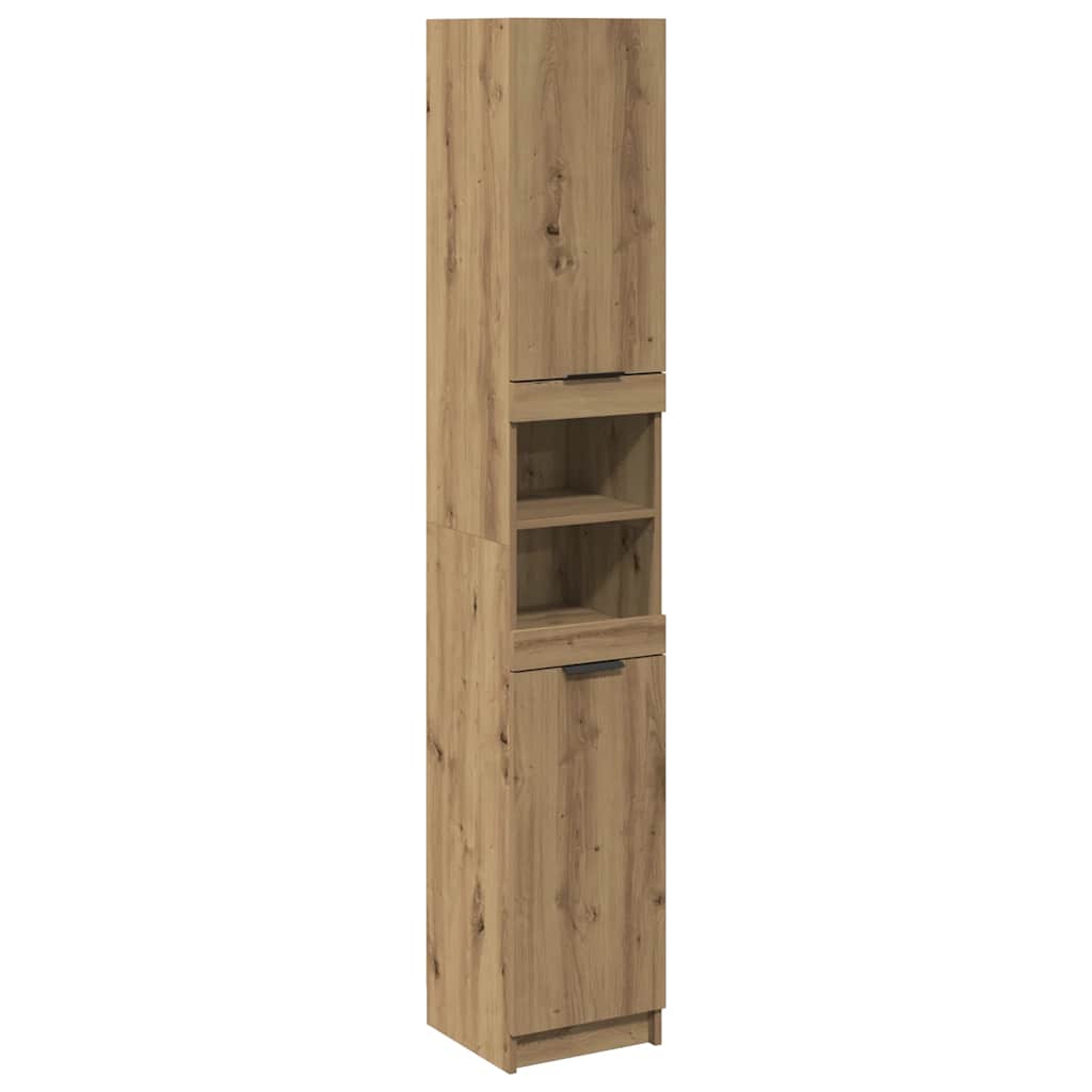 Bathroom Cabinet Artisan Oak 32x34x188.5 cm Engineered Wood