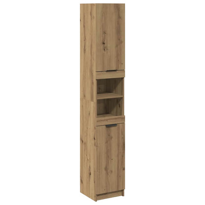 Bathroom Cabinet Artisan Oak 32x34x188.5 cm Engineered Wood