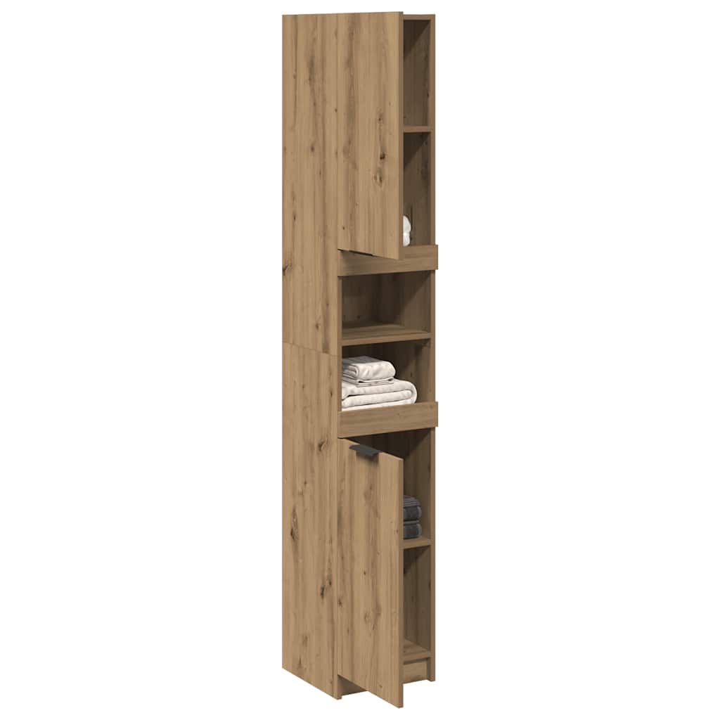 Bathroom Cabinet Artisan Oak 32x34x188.5 cm Engineered Wood