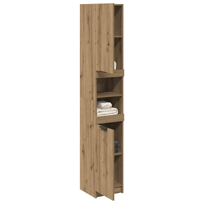 Bathroom Cabinet Artisan Oak 32x34x188.5 cm Engineered Wood