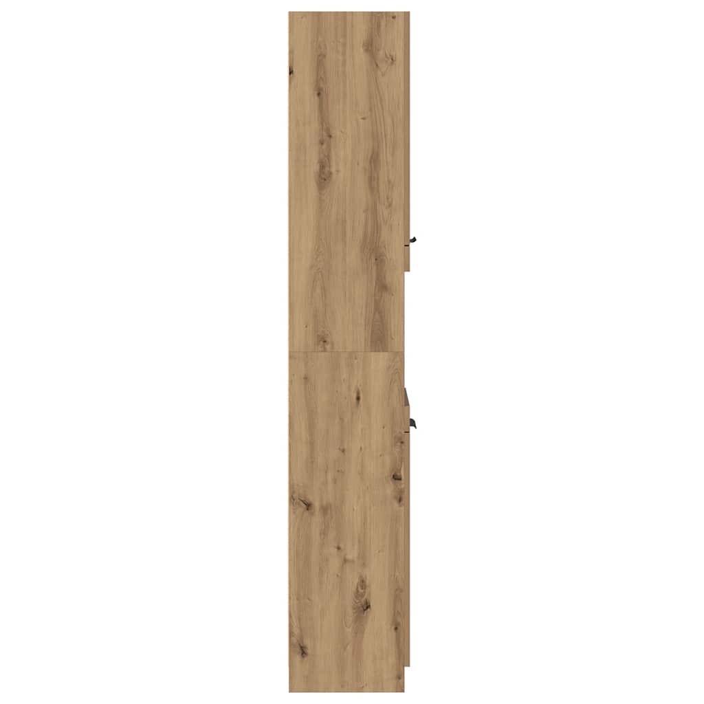 Bathroom Cabinet Artisan Oak 32x34x188.5 cm Engineered Wood