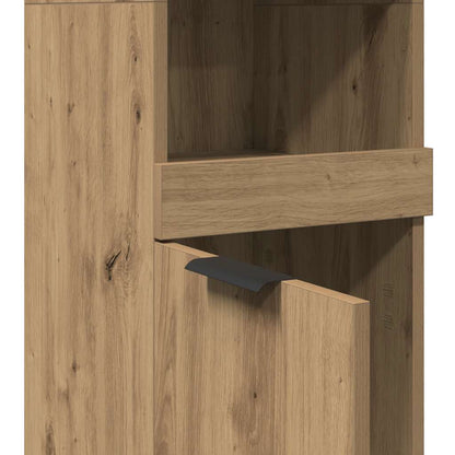 Bathroom Cabinet Artisan Oak 32x34x188.5 cm Engineered Wood