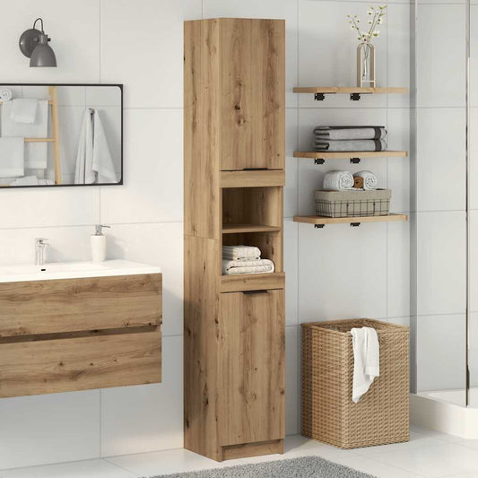 Bathroom Cabinet Artisan Oak 32x34x188.5 cm Engineered Wood