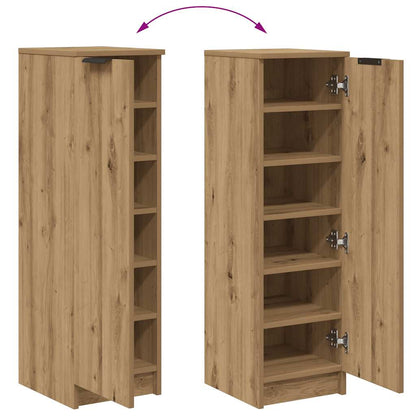 Shoe Cabinet Artisan Oak 29.5x35x100.5 cm Engineered Wood