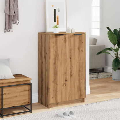 Shoe Cabinet Artisian Oak 59x35x100.5 cm Engineered Wood
