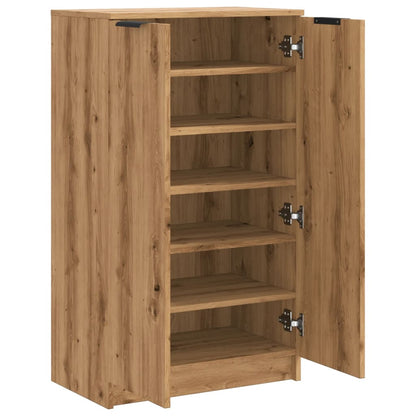 Shoe Cabinet Artisian Oak 59x35x100.5 cm Engineered Wood