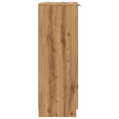 Shoe Cabinet Artisian Oak 59x35x100.5 cm Engineered Wood