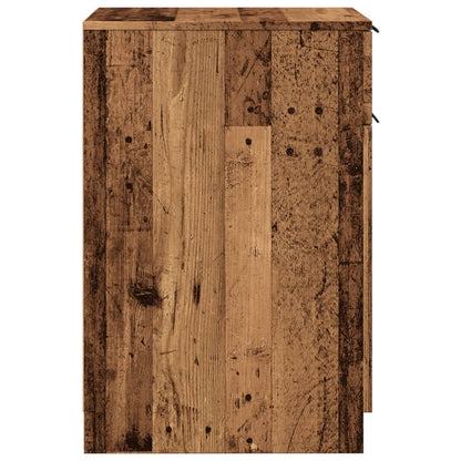 Desk Cabinet Old Wood 33x50x75 cm Engineered Wood