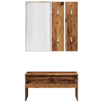 Hallway Furniture Set Old Wood Engineered Wood