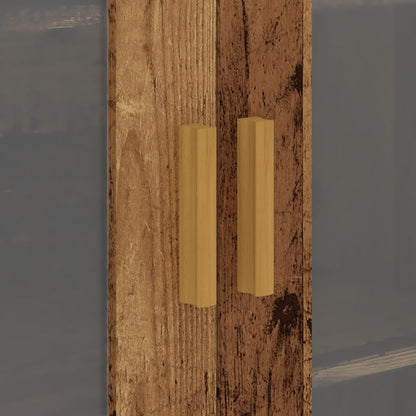 Hanging Wall Cabinet Old Wood 69.5x34x90 cm