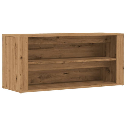 Shoe Bench Artisan Oak 100x35x45 cm Engineered Wood