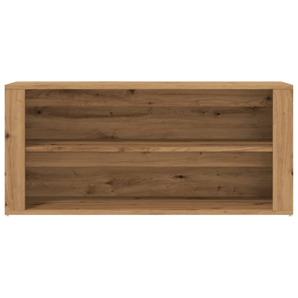 Shoe Bench Artisan Oak 100x35x45 cm Engineered Wood
