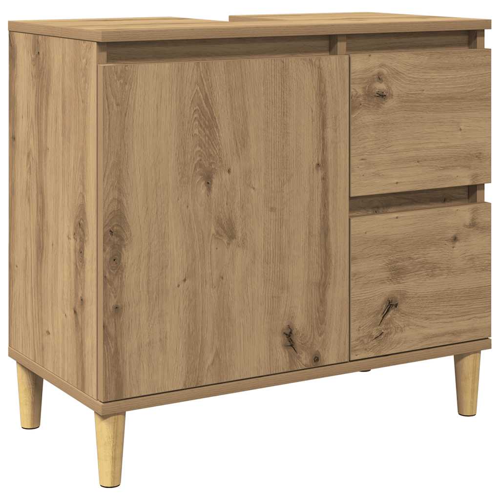 Sink Cabinet Artisan Oak 65x33x60 cm Engineered Wood