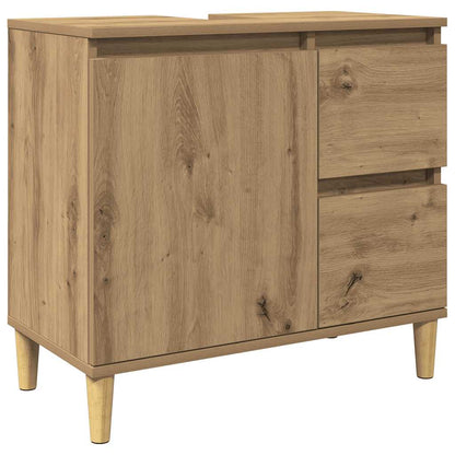 Sink Cabinet Artisan Oak 65x33x60 cm Engineered Wood