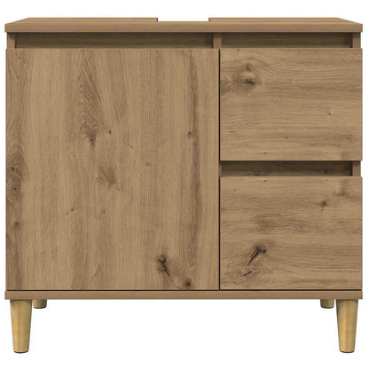 Sink Cabinet Artisan Oak 65x33x60 cm Engineered Wood