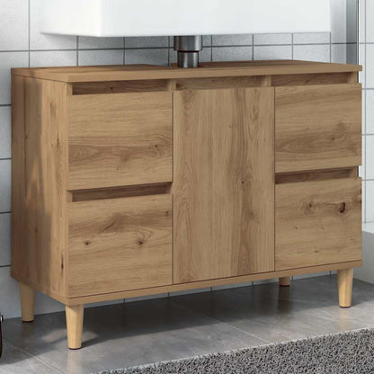Sink Cabinet Artisan Oak 80x33x60 cm Engineered Wood