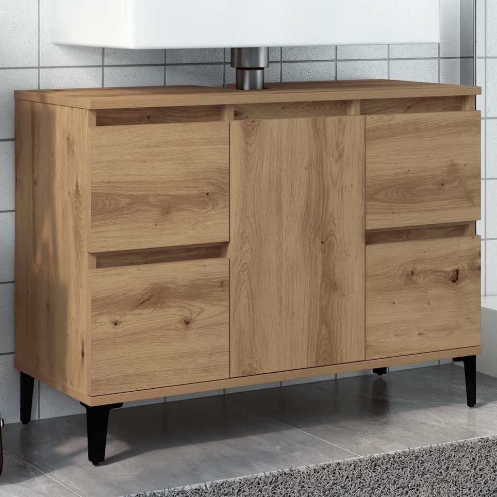 Sink Cabinet Artisan Oak 80x33x60 cm Engineered Wood