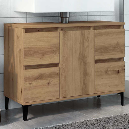 Sink Cabinet Artisan Oak 80x33x60 cm Engineered Wood