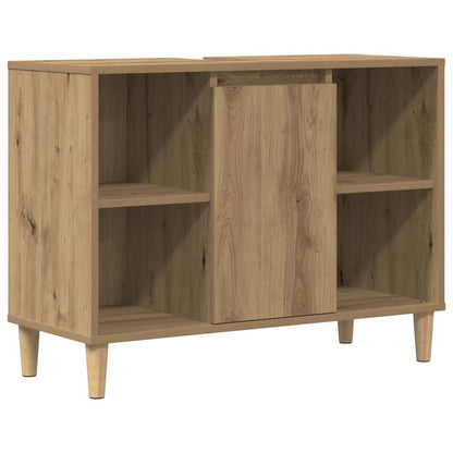 Bathroom Cabinet Artisian Oak 80x33x60 cm Engineered Wood
