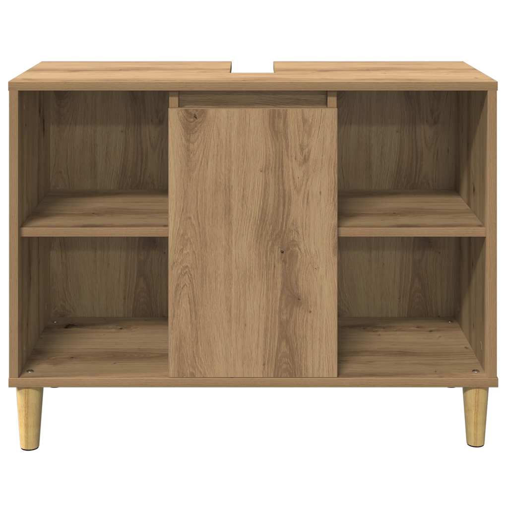 Bathroom Cabinet Artisian Oak 80x33x60 cm Engineered Wood