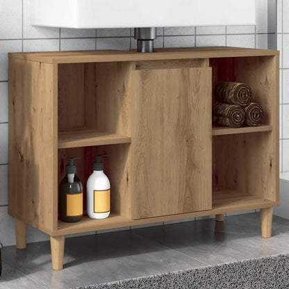 Bathroom Cabinet Artisian Oak 80x33x60 cm Engineered Wood