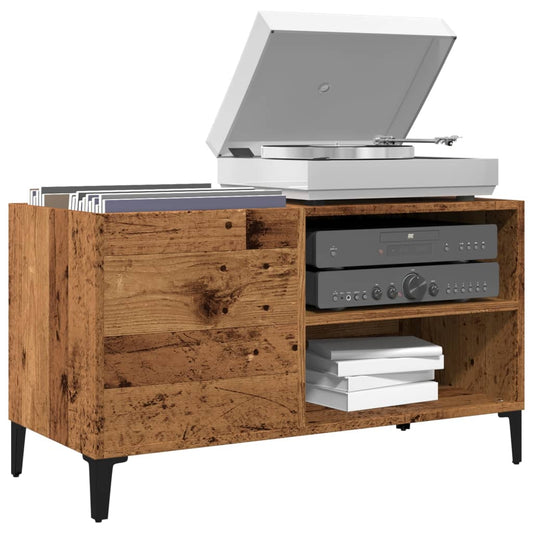 Record Cabinet Old Wood 84.5x38x48 cm Engineered Wood