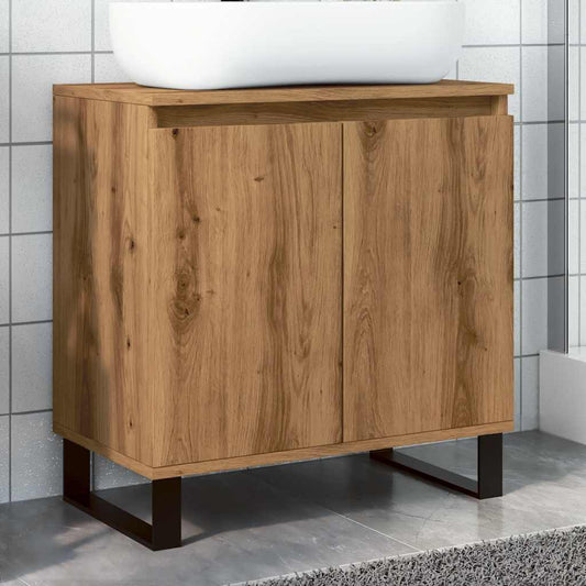 Bathroom Cabinet Artisan Oak 58x33x60 cm Engineered Wood