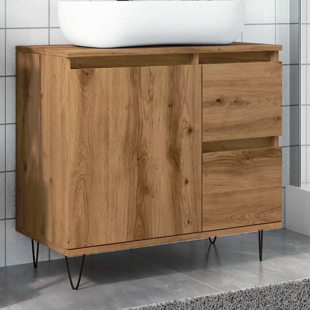 Sink Cabinet Artisan Oak 65x33x60 cm Engineered Wood