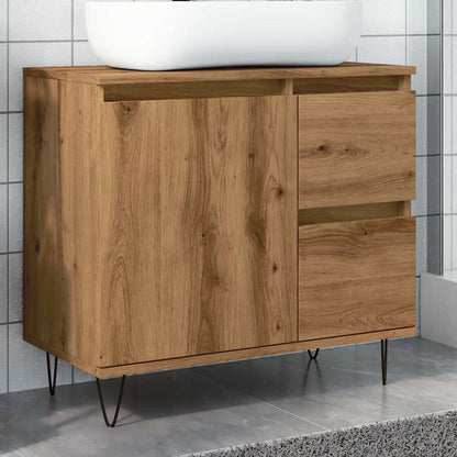 Sink Cabinet Artisan Oak 65x33x60 cm Engineered Wood
