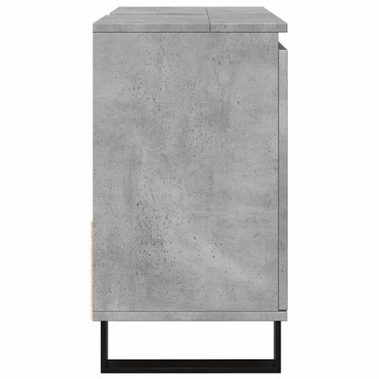Bathroom Sink Cabinet Concrete Grey 65x33x60 cm Engineered Wood