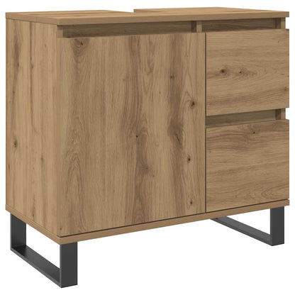 Bathroom Sink Cabinet Artisan Oak 65x33x60 cm Engineered Wood