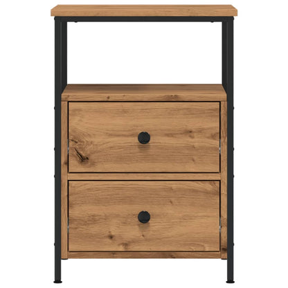 Bedside Cabinets 2 pcs Artisan Oak 34x35.5x50 cm Engineered Wood